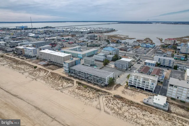 a view of a city with ocean