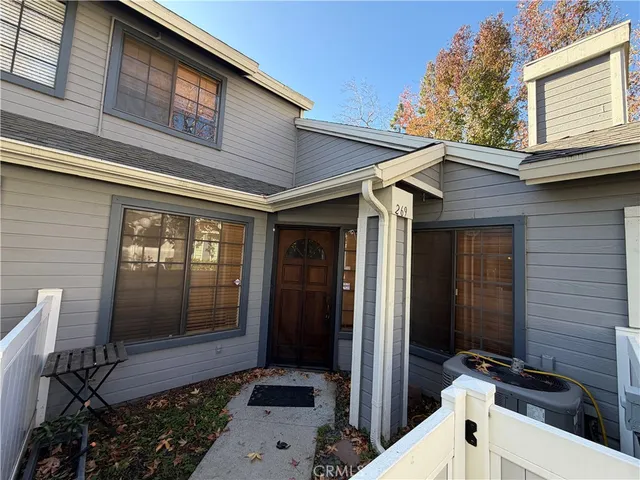 a view of a entryway of the house