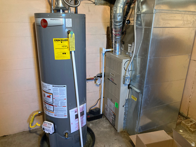 200 South 2800th Street West Ogden, UT 84404 - Photo 29 of 42 Utilities featuring gas water heater and heating unit