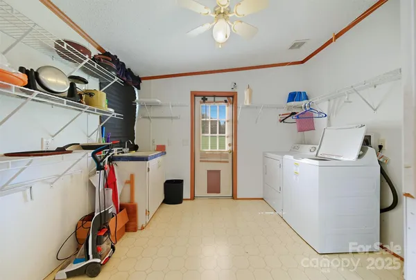 a view of storage and utility room