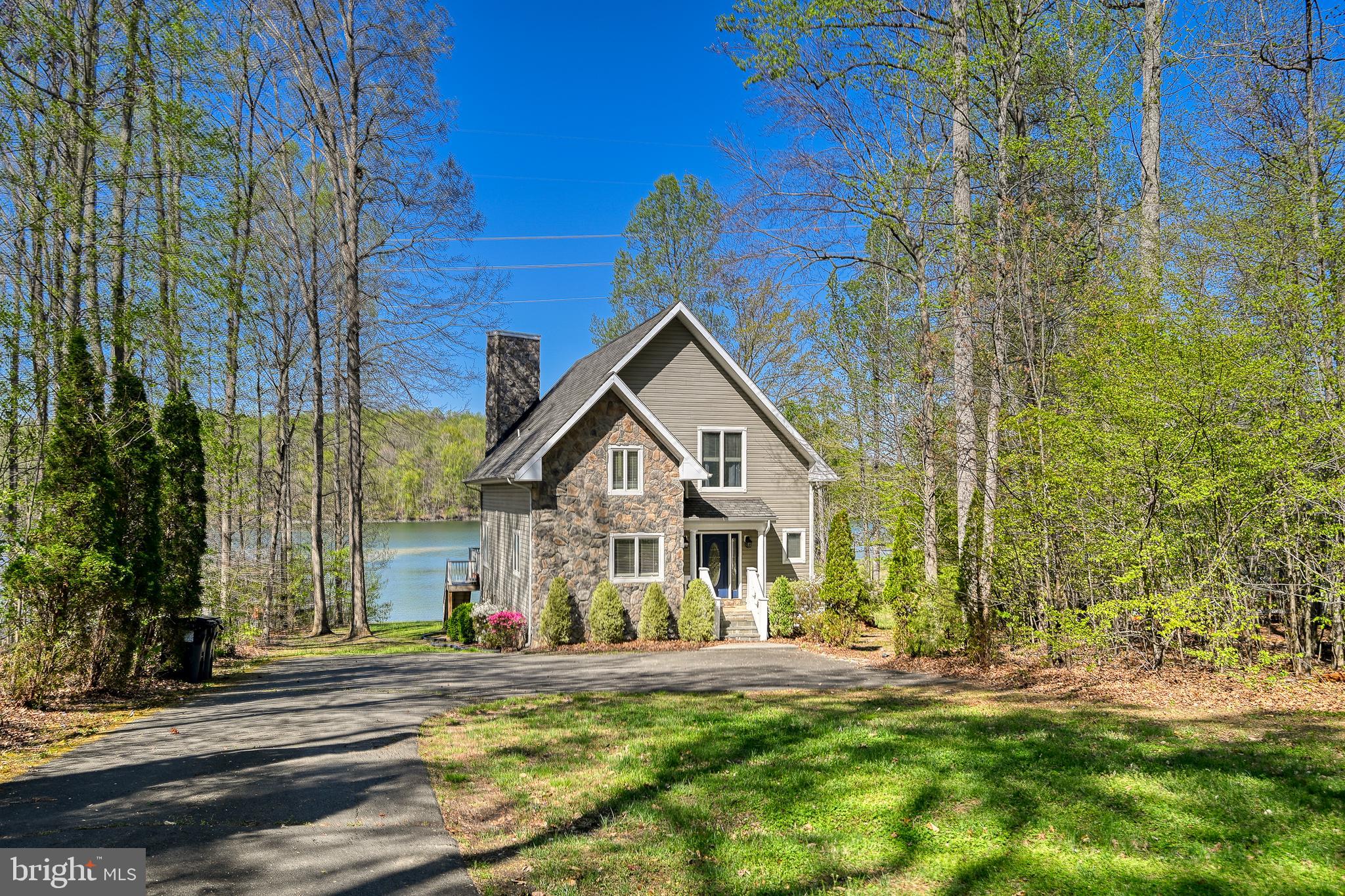 845 Elnor Road Bumpass, VA 23024 - Photo 2 of 111 Beautiful Stone Front A-Frame Home