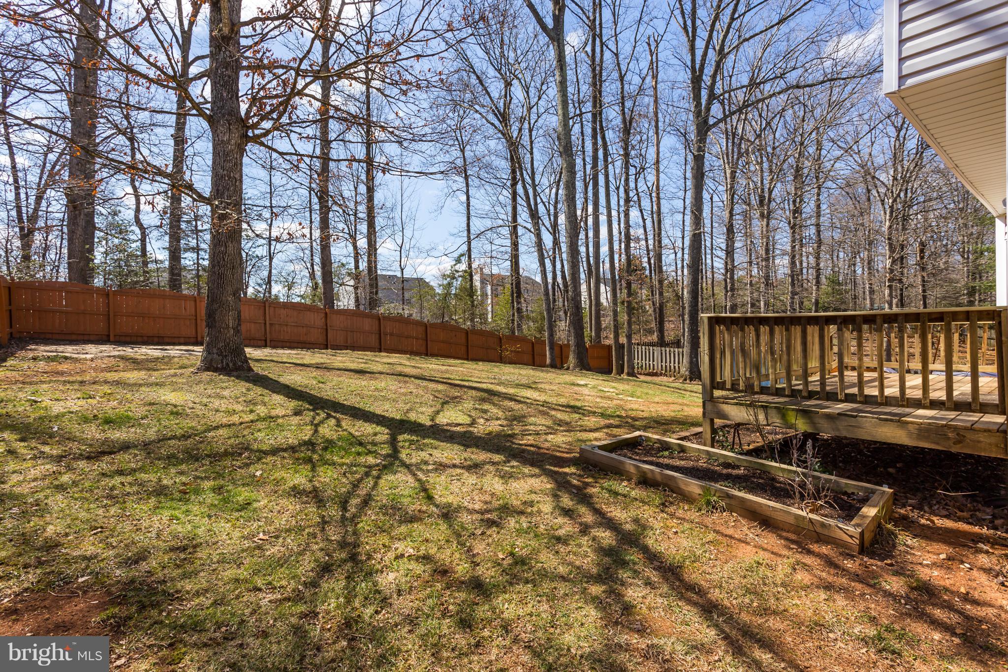 252 Choptank Road Stafford, VA 22556 - Photo 20 of 30 Fenced in back yard with deck and shed