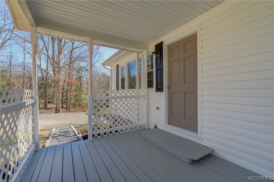 2341 Sheppard Town Road Maidens, VA 23102 - Photo 35 of 45 a view of front door deck of house