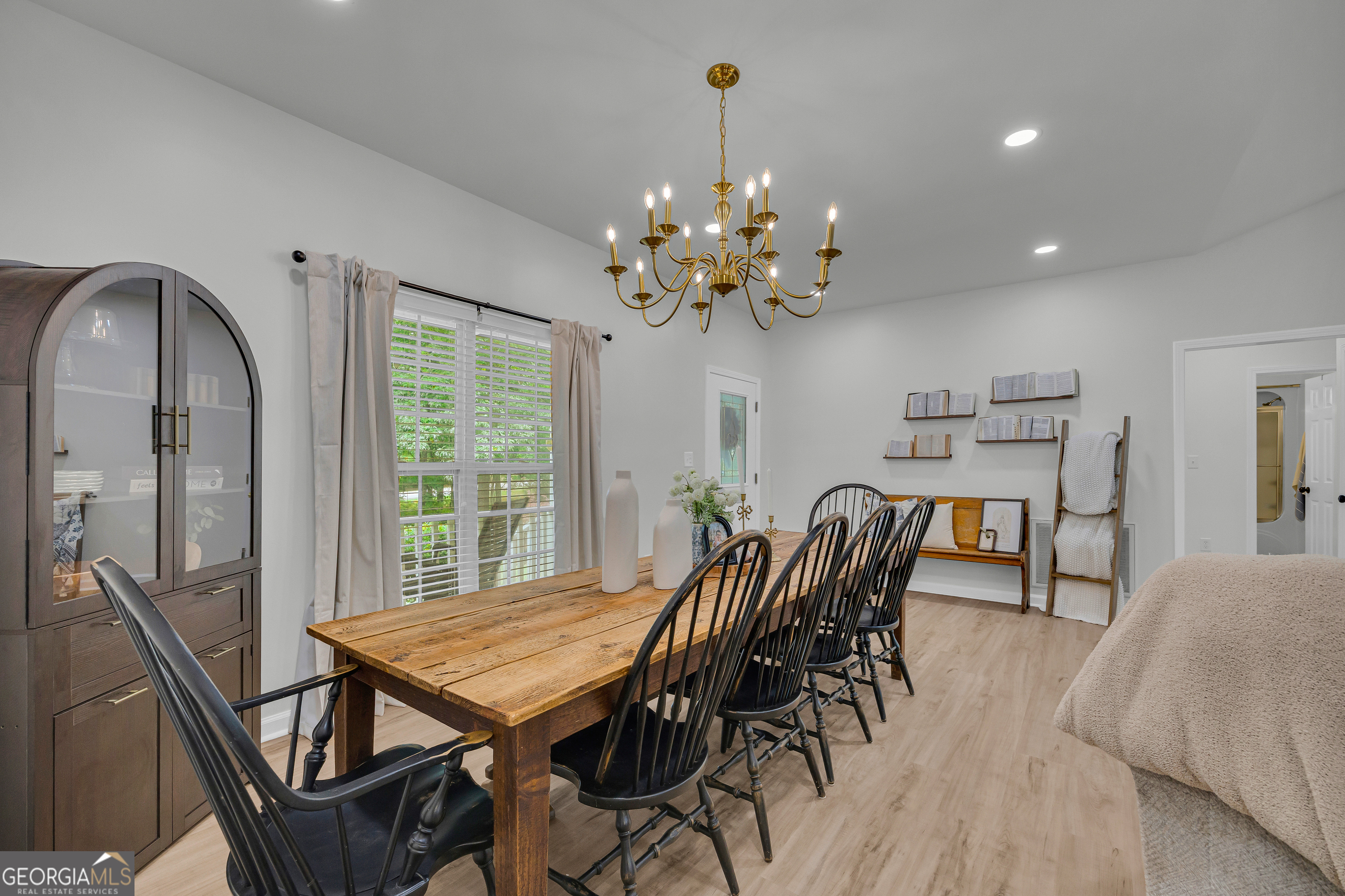 163 Tuxedo Drive Commerce, GA 30530 - Photo 16 of 62 a view of a dining room with furniture window and outside view