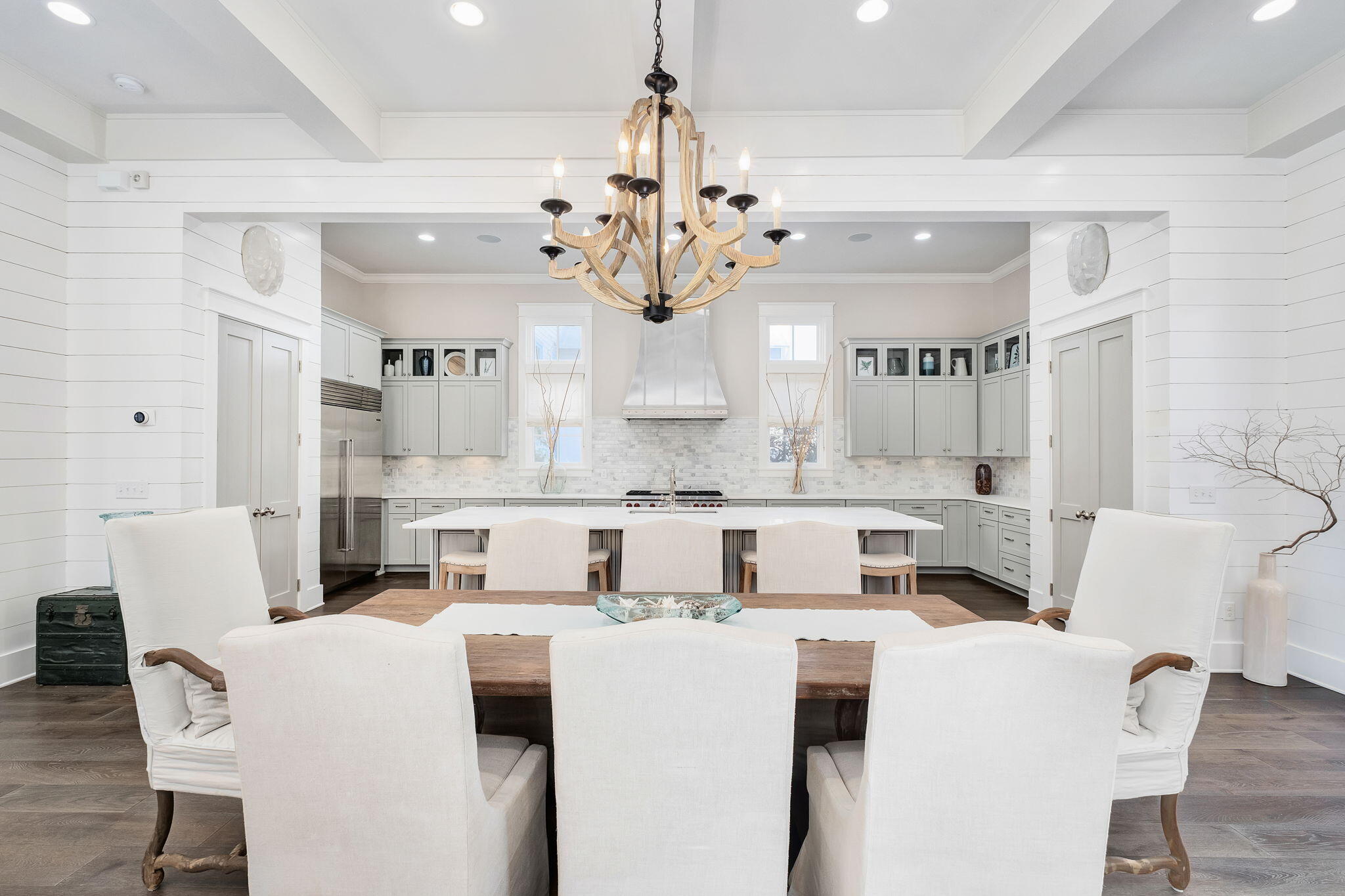 37 East St Lucia Lane Santa Rosa Beach, FL 32459 - Photo 10 of 18 Image #10 | Dining area with chandelier