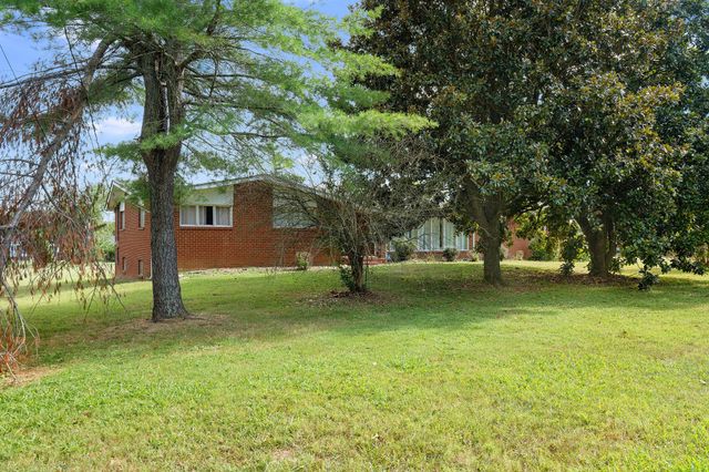 a view of backyard with green space