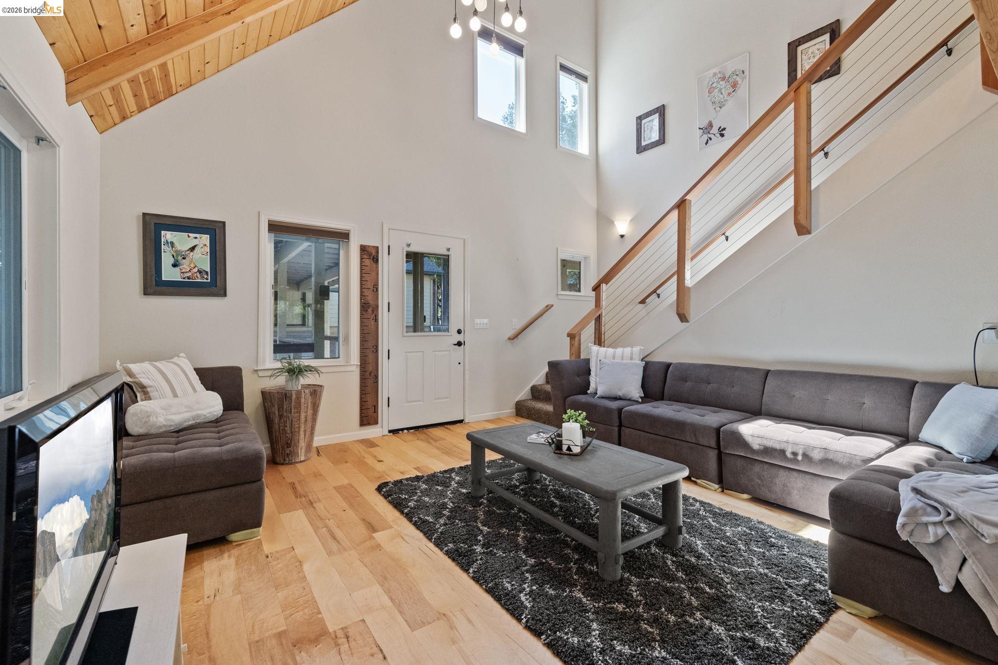24669 Center Camp Road Twain Harte, CA 95383 - Photo 4 of 33 a living room with furniture and wooden floor