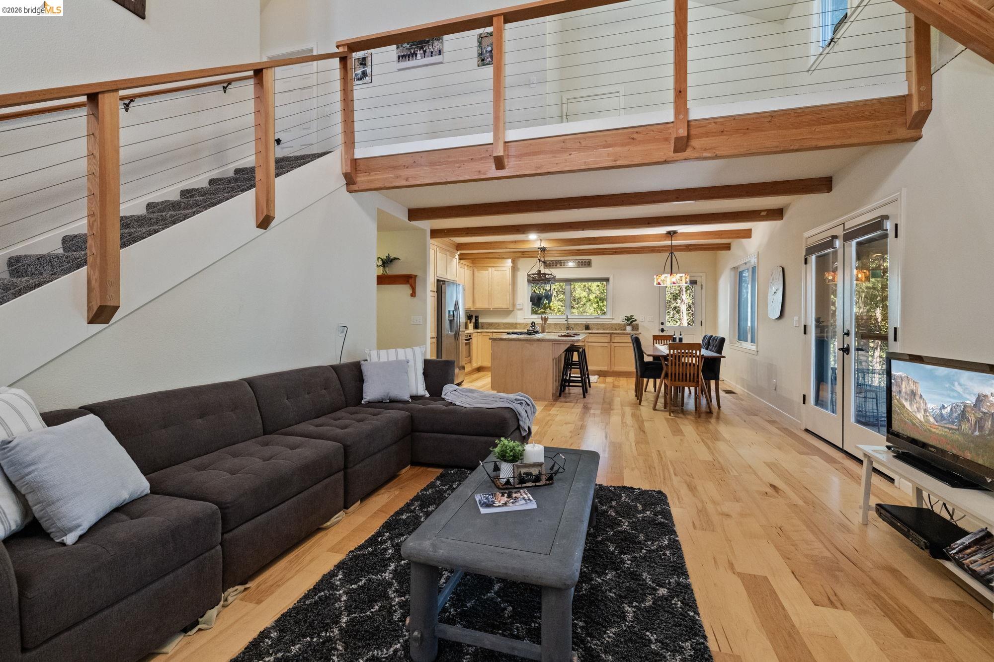 24669 Center Camp Road Twain Harte, CA 95383 - Photo 8 of 33 a living room with furniture and a wooden floor
