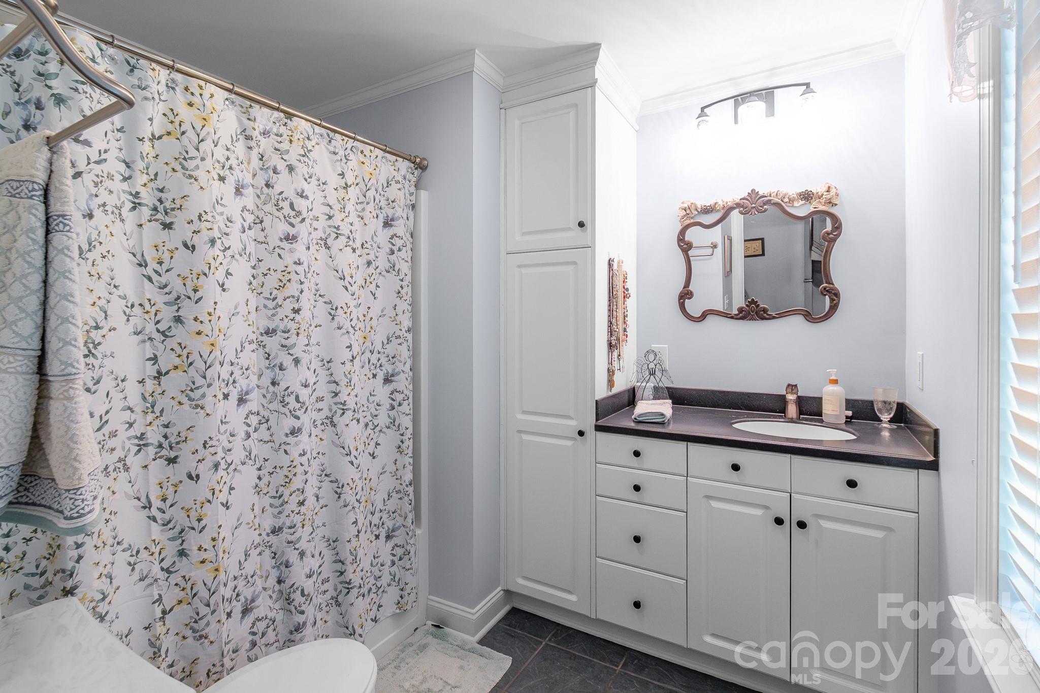 572 Acorn Acres Road Norwood, NC 28128 - Photo 10 of 39 a bathroom with a toilet sink and mirror
