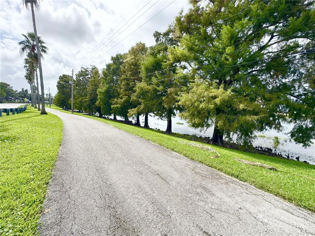 4212 Lake Underhill Road, Unit 5D9 Orlando, FL 32803 - Photo 55 of 58 a view of a street with a big yard and a large tree