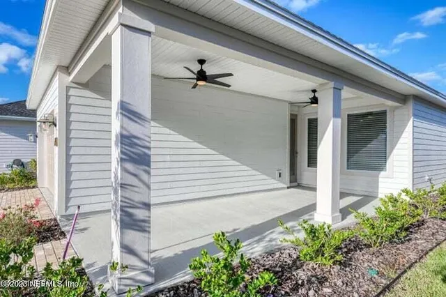 a view of a entryway front of house