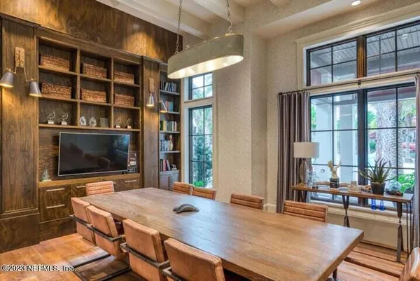 a view of a livingroom with furniture and window