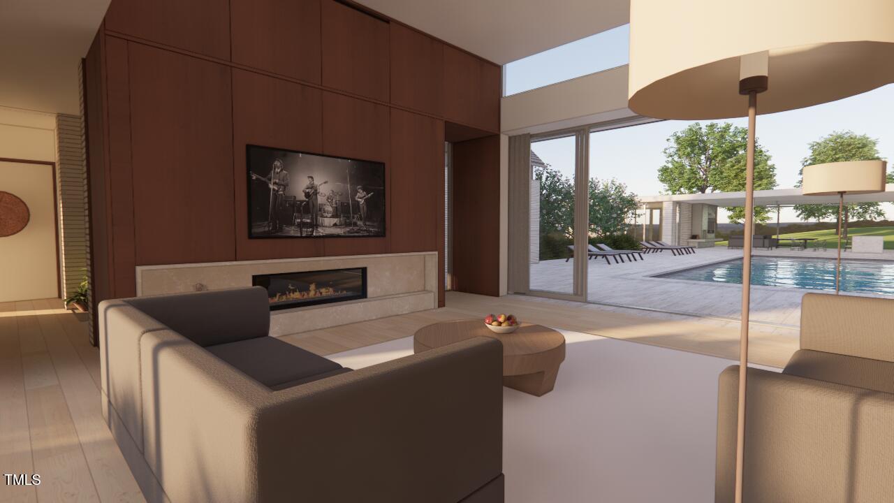 6004 Canadero Drive Raleigh, NC 27612 - Photo 2 of 14 Living Fireplace 2