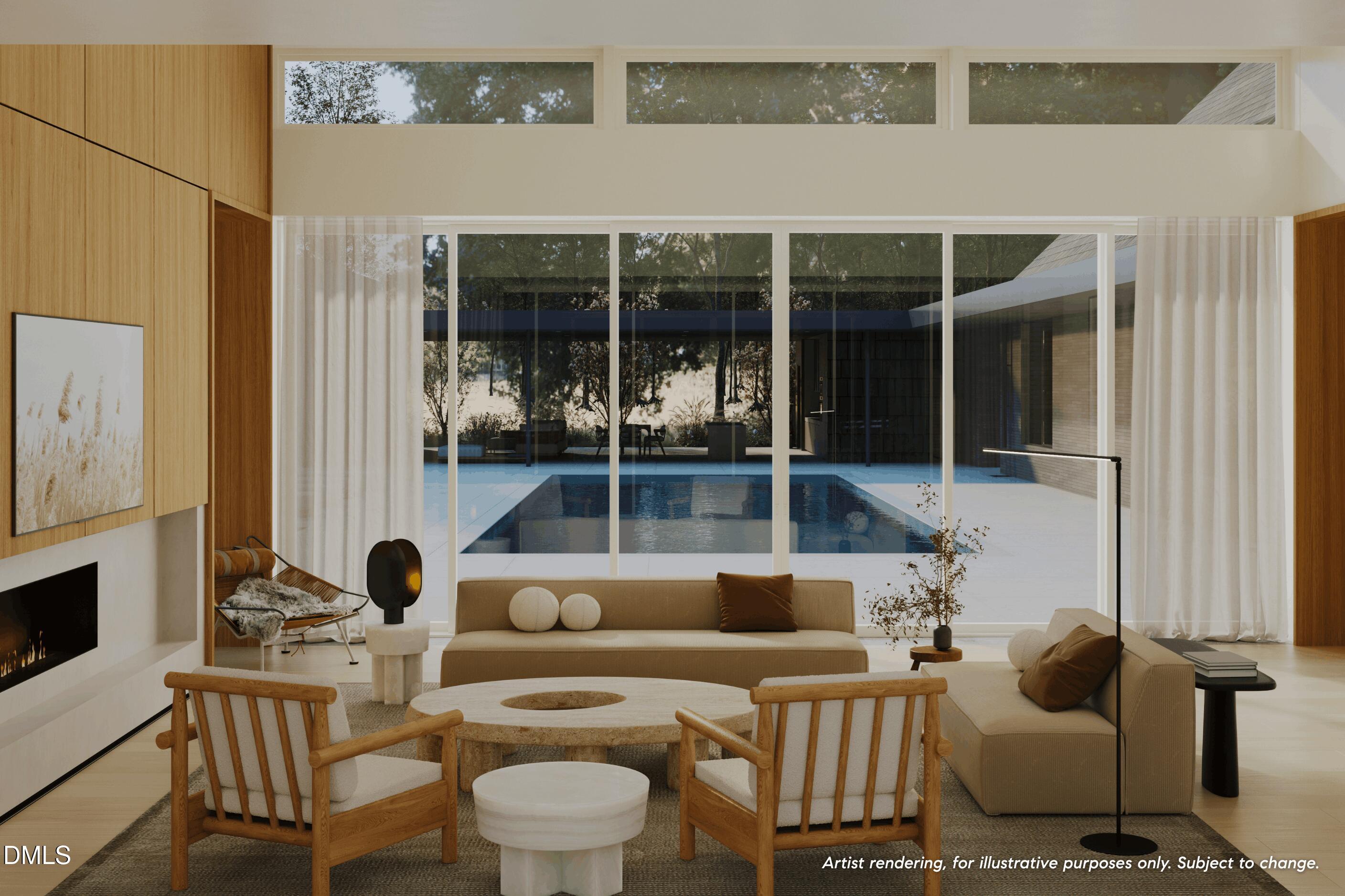 6004 Canadero Drive Raleigh, NC 27612 - Photo 2 of 36 a outdoor living space with furniture and view