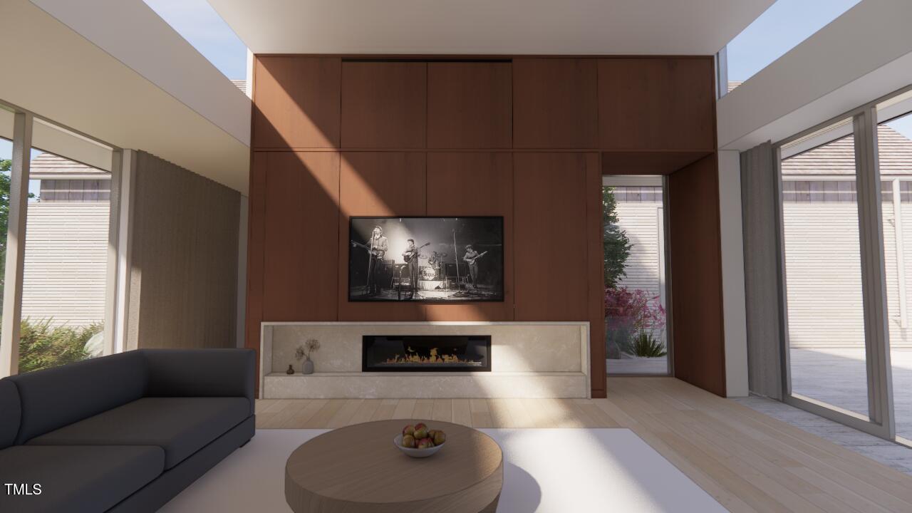 6004 Canadero Drive Raleigh, NC 27612 - Photo 3 of 14 Living Fireplace