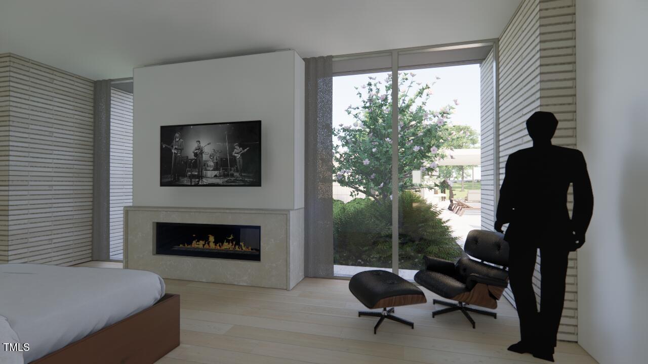 6004 Canadero Drive Raleigh, NC 27612 - Photo 8 of 14 Bedroom Fireplace