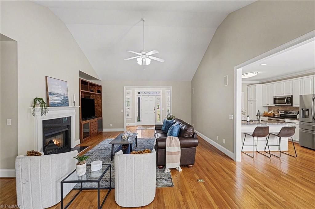 4257 Wayne Road Greensboro, NC 27407 - Photo 8 of 45 Living Room (Photo was staged by adding flames)