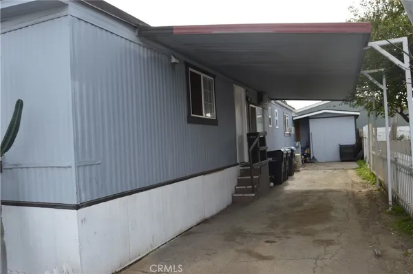 a backyard of a house