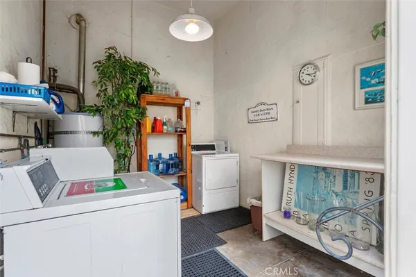 a room with storage and utility