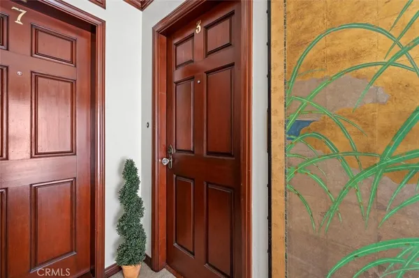 a view of front door