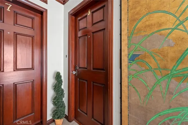 a view of front door