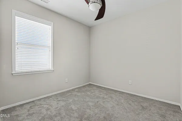 a view of a small space with a window