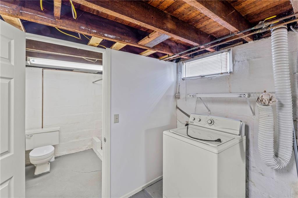 106 Donora Road Monongahela, PA 15063 - Photo 20 of 33 Downstairs Bathtroom Is "Upgraded" Pgh Style And Is Fully Enclosed.