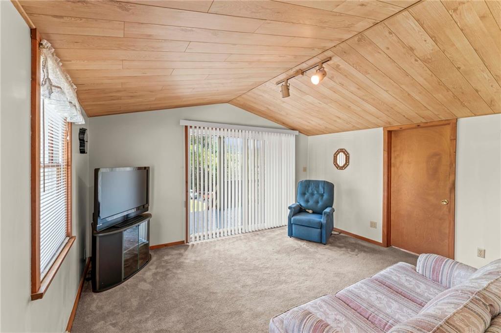 106 Donora Road Monongahela, PA 15063 - Photo 4 of 33 Sliding Glass Doors On Front Porch Lead To A Cozy 17X14 Livingroom Area With Gorgeous Wood Accent, Cathedral Style Ceiling For A Touch Of Elegance!