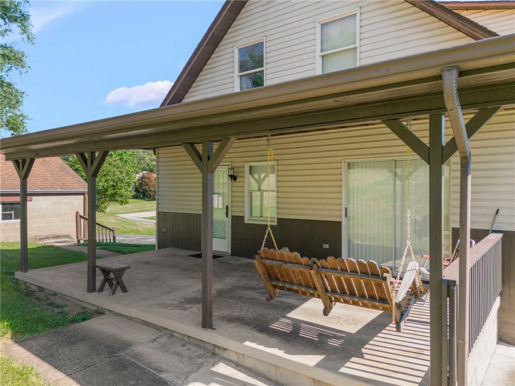 106 Donora Road Monongahela, PA 15063 - Photo 10 of 33 This Back Porch Truly Extends You Living Space Into The Outdoors!