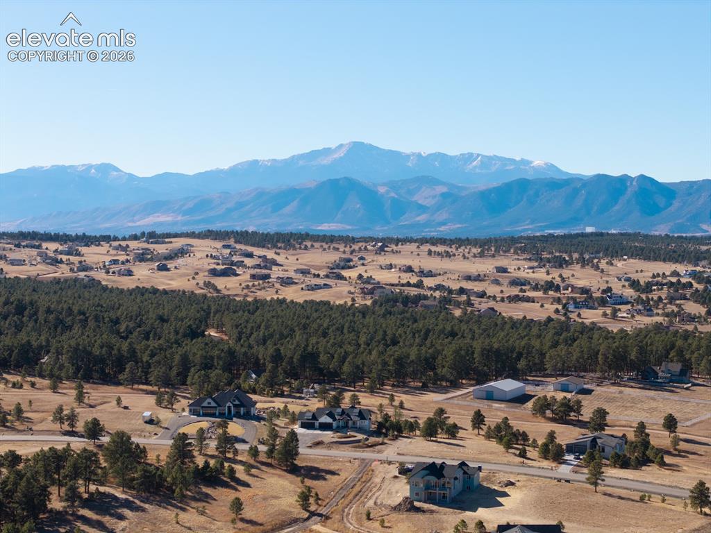 17990 Sawmill Road Colorado Springs, CO 80908 - Photo 38 of 40 Pikes Peak photo taken from above the house