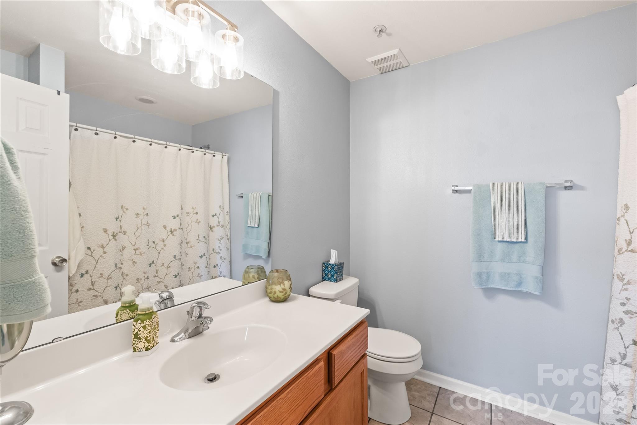 3983 Town Center Road Harrisburg, NC 28075 - Photo 9 of 13 a bathroom with a sink a toilet and shower