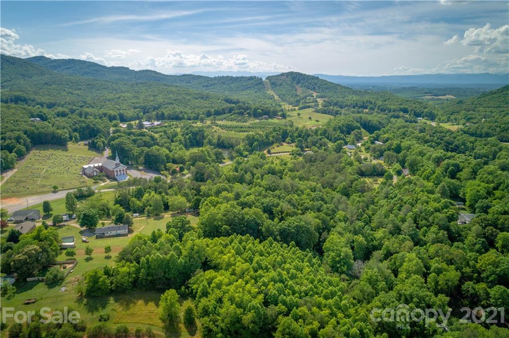 2341 Enola Road Morganton, NC 28655 - Photo 28 of 42 a view of a lush green forest with trees and some houses