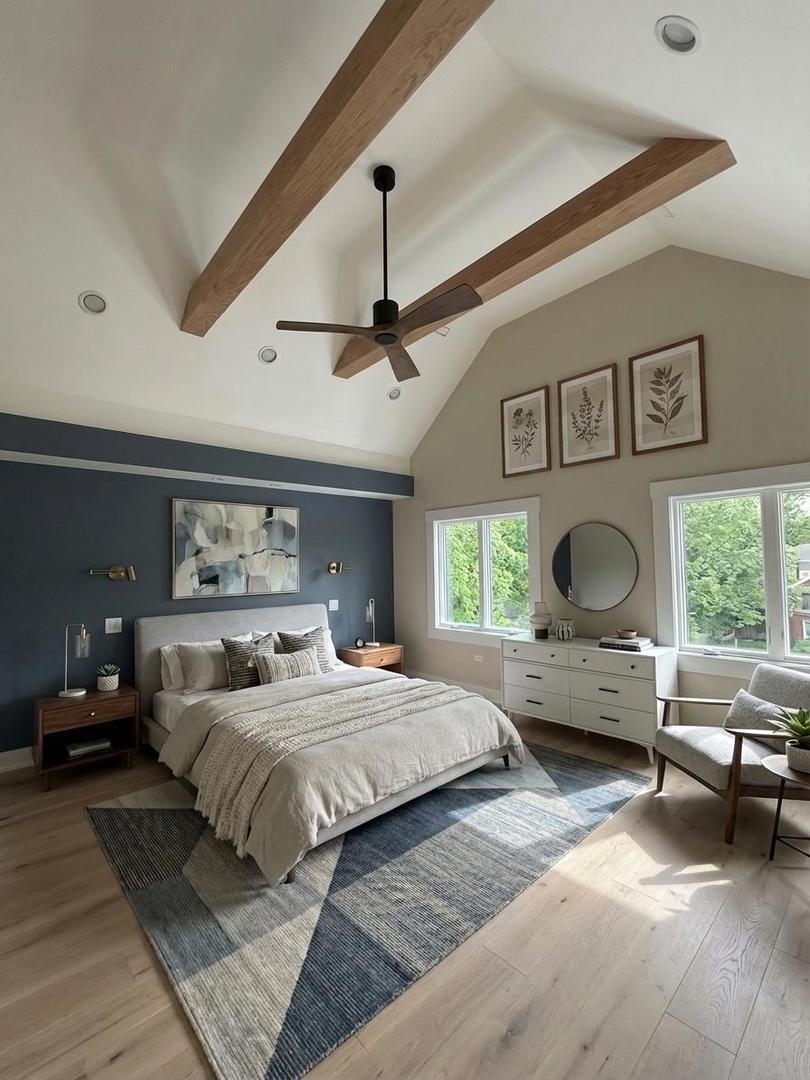 5535 Brookbank Road Downers Grove, IL 60516 - Photo 9 of 22 a bedroom with a bed and a large window