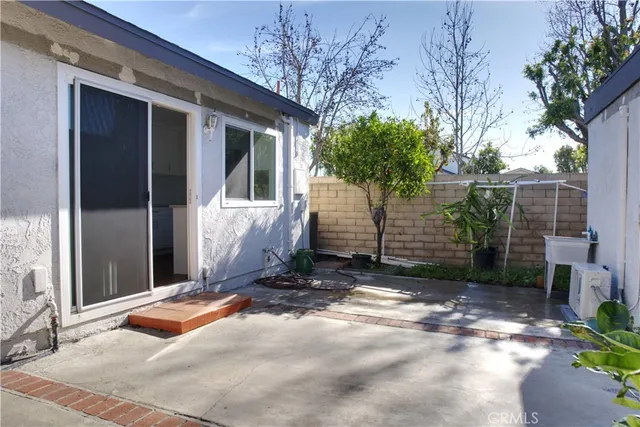 a backyard of a house