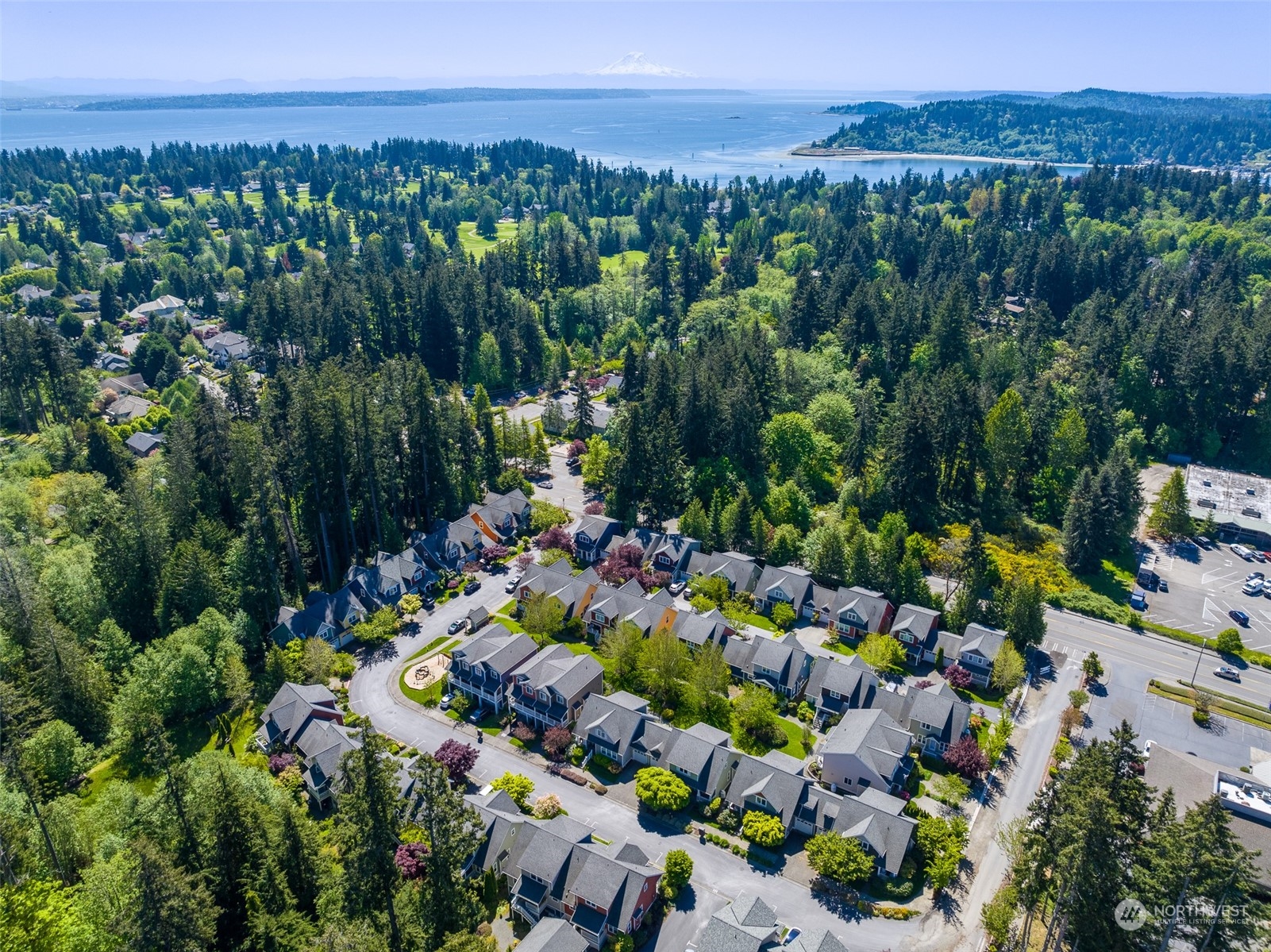 1322 Polly's Lane Bainbridge Island, WA 98110 - Photo 5 of 30 a view of a city with a lot of trees and flowers