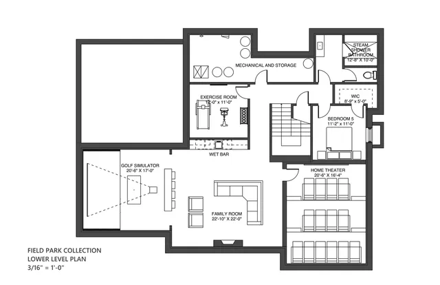 a picture of a bench in front of a mirror