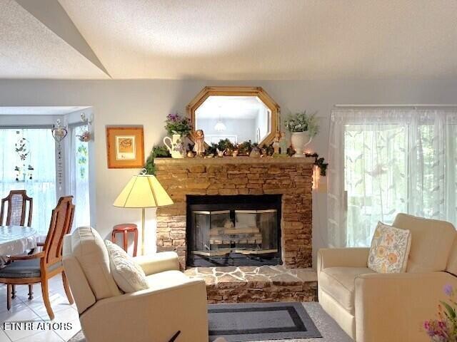 246 St George Drive Crossville, TN 38558 - Photo 6 of 25 a living room with furniture and a fireplace