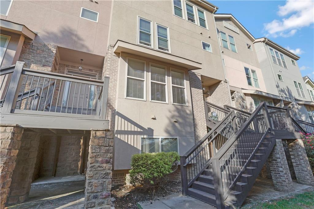 a view of a building with many windows