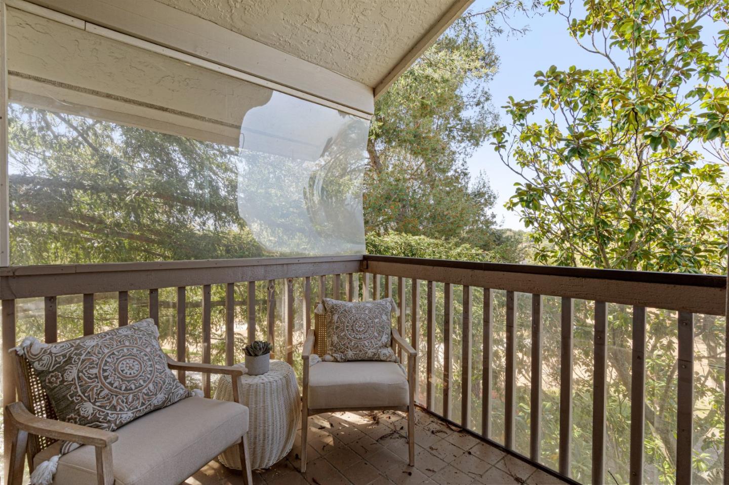 300 Sand Hill Circle, Unit 303 Menlo Park, CA 94025 - Photo 28 of 33 a balcony with wooden floor