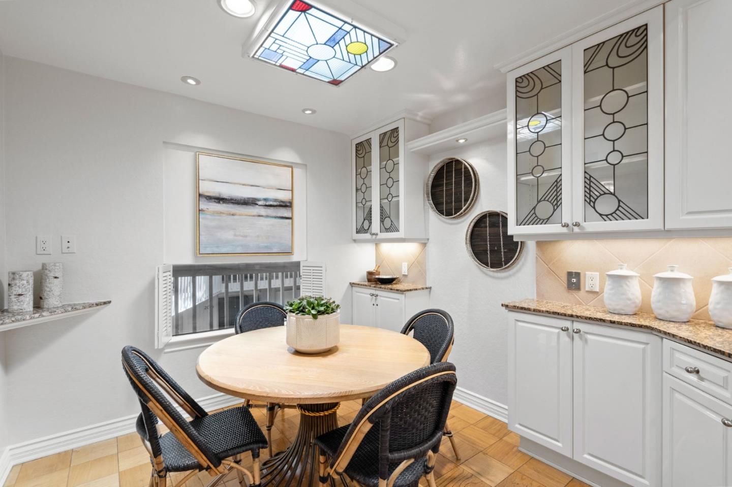 300 Sand Hill Circle, Unit 303 Menlo Park, CA 94025 - Photo 7 of 33 a dining room with furniture and window
