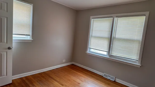 an empty room with window