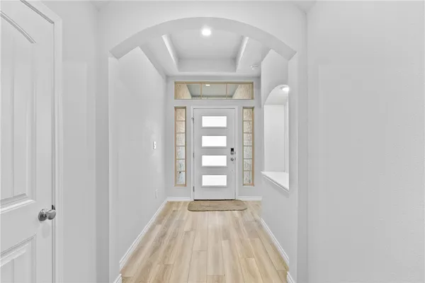 a view of an entryway door