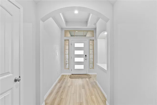 a view of an entryway door