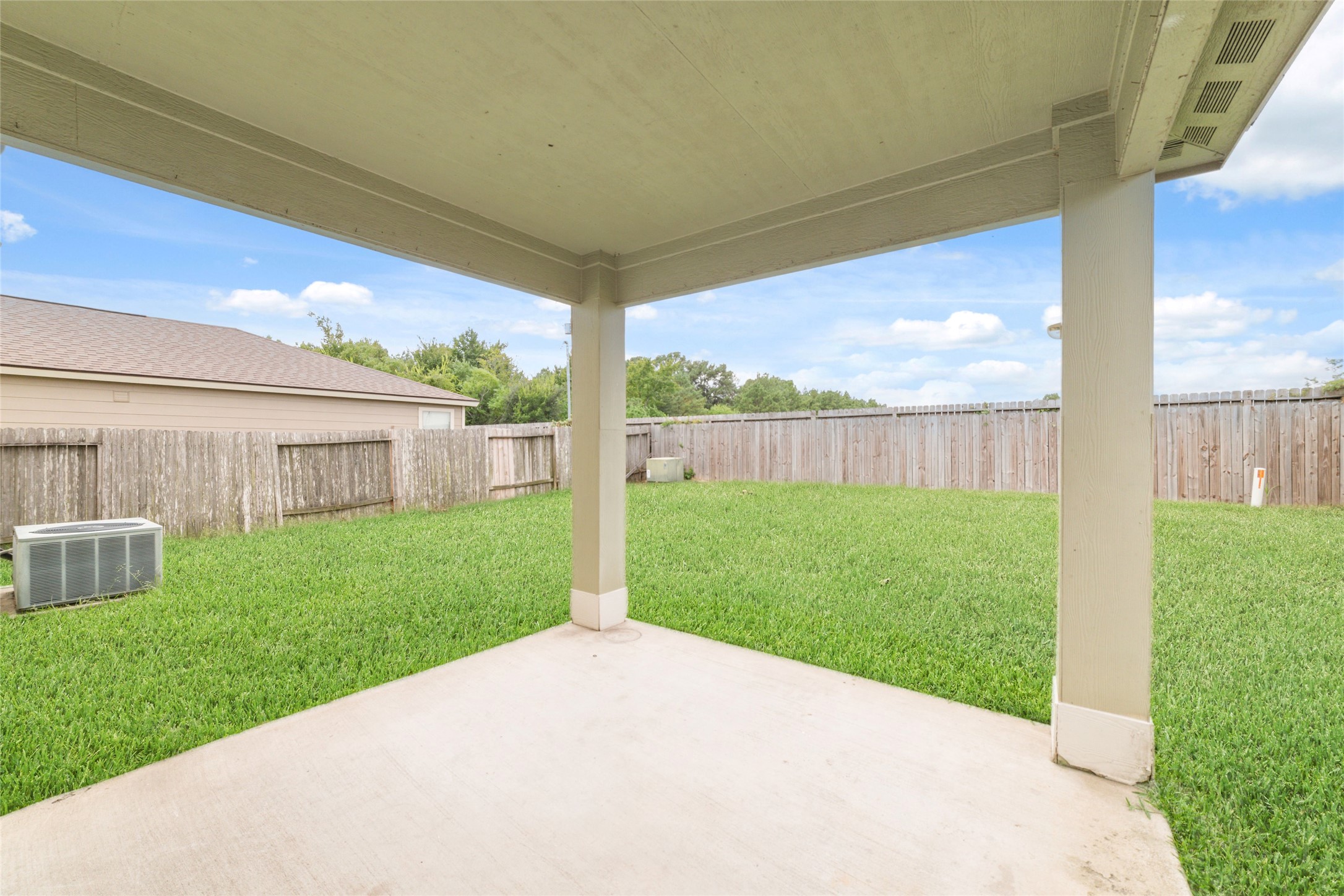 21311 Shadow River Lane Spring, TX 77379 - Photo 12 of 38 a view of a backyard with a garden