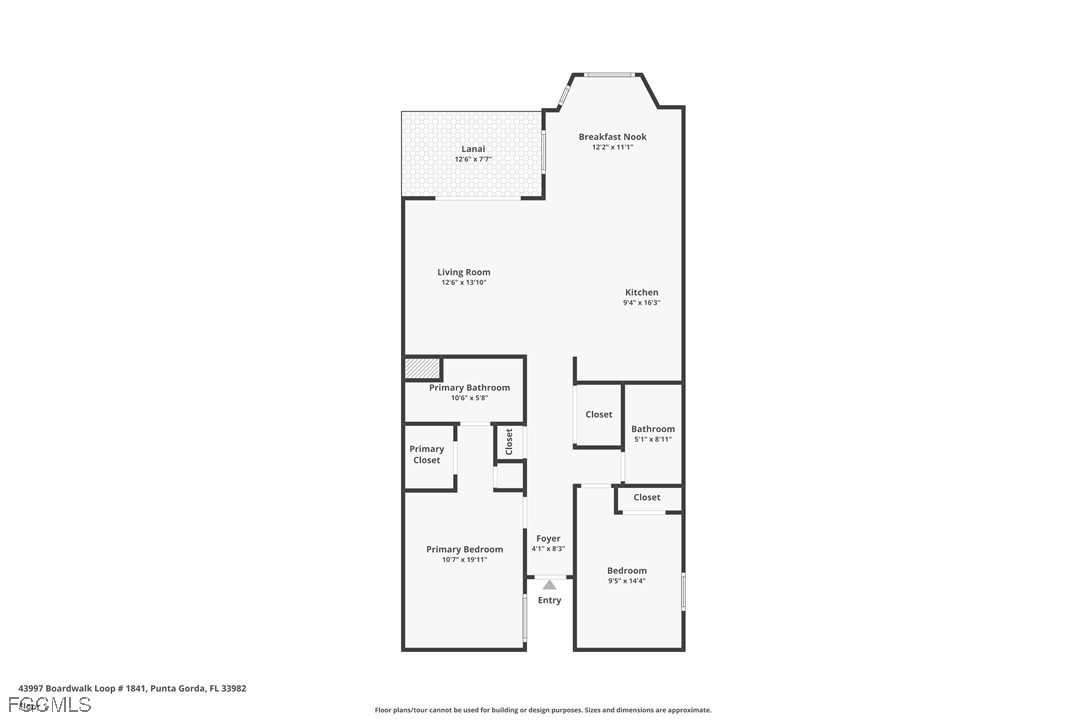 43997 Boardwalk Loop, Unit 1841 Punta Gorda, FL 33982 - Photo 36 of 43 a picture of a bench in room