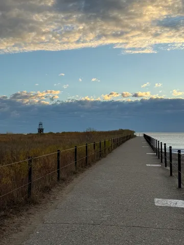 a view of city and ocean