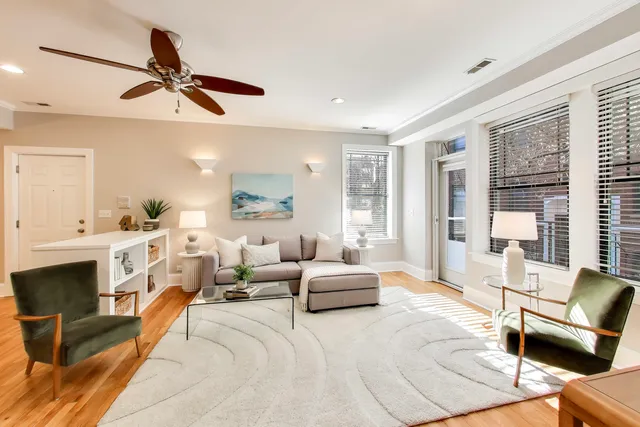 a bed room with furniture and a fireplace