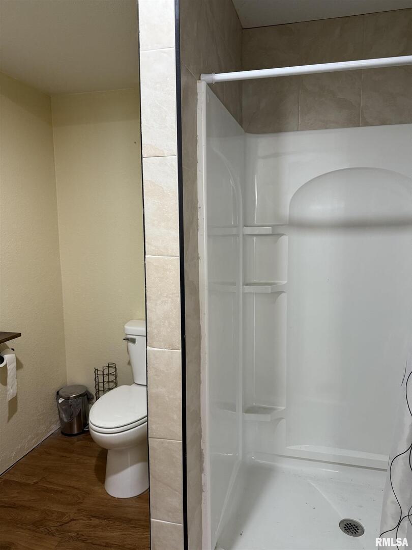 2407 Selmaville Road Salem, IL 62881 - Photo 13 of 19 a bathroom with a toilet and a shower