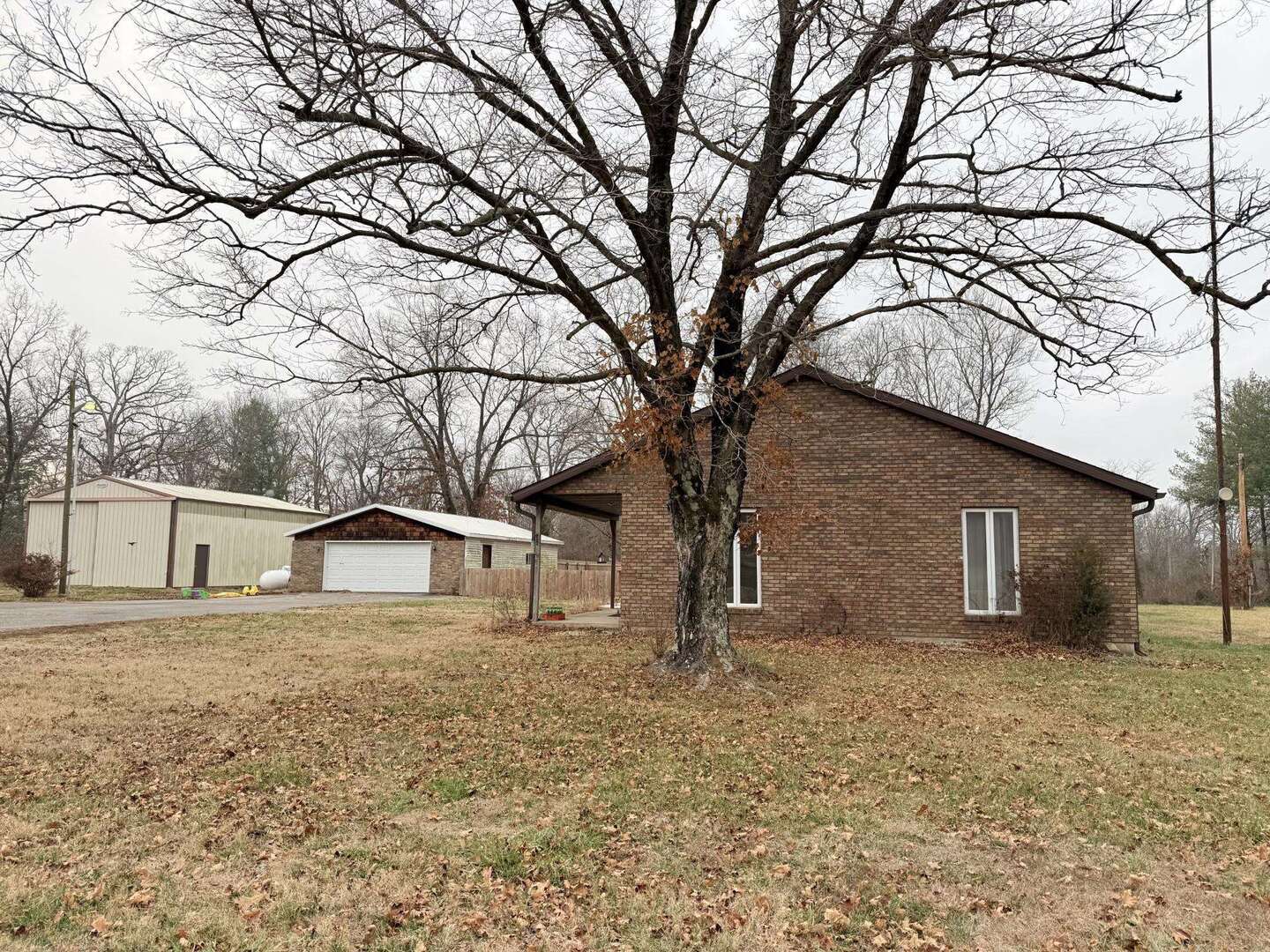 2407 Selmaville Road Salem, IL 62881 - Photo 2 of 19 a house with a tree in front of it