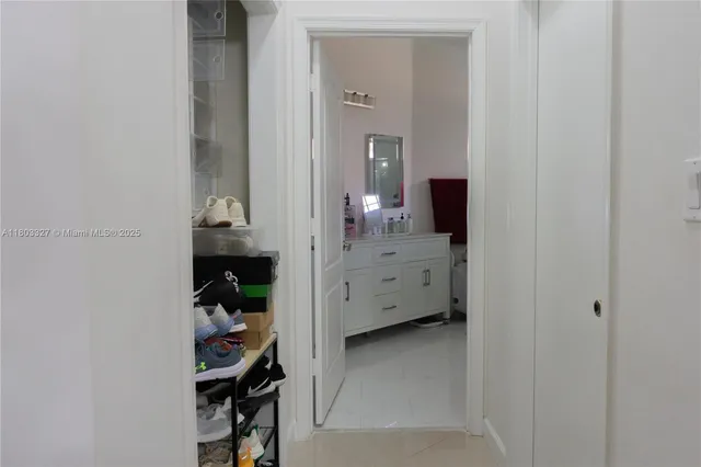 a view of walk in closet